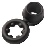 Alpha Liquid Silicone Dual Support Magnum Ring - Black - Image 7
