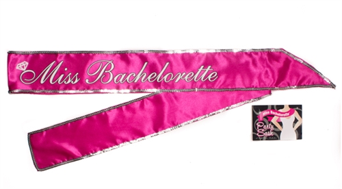 3c6a692da93dc6249c45aec3848446ea Miss Bachelorette Sash - Hot Pink - Image 1