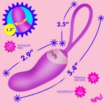Silicone Mini Vibe With Remote - Purple - Image 2