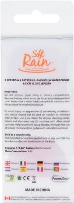 Soft Rain Power Bullet 3 Inch Breeze Coated 7  Function - Orange - Image 3