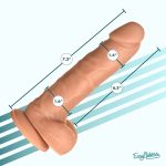 Easy Riders 7" Silicone Dildo With Balls - Medium - Image 4