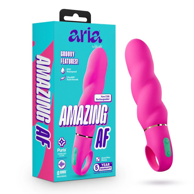 3pQVp0Eb Aria - Amazing Af 2.0 - Rechargeable Vibe - Fuchsia - Image 1