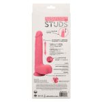 Rechargeable Rumbling and Thrusting Silicone Studs - Pink - Image 2