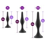 Anal Adventures Platinum - Silicone Beginner Plug Kit - Black - Image 2