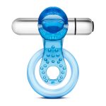 Stay Hard 10 Function Vibrating Tongue Ring - Blue - Image 5