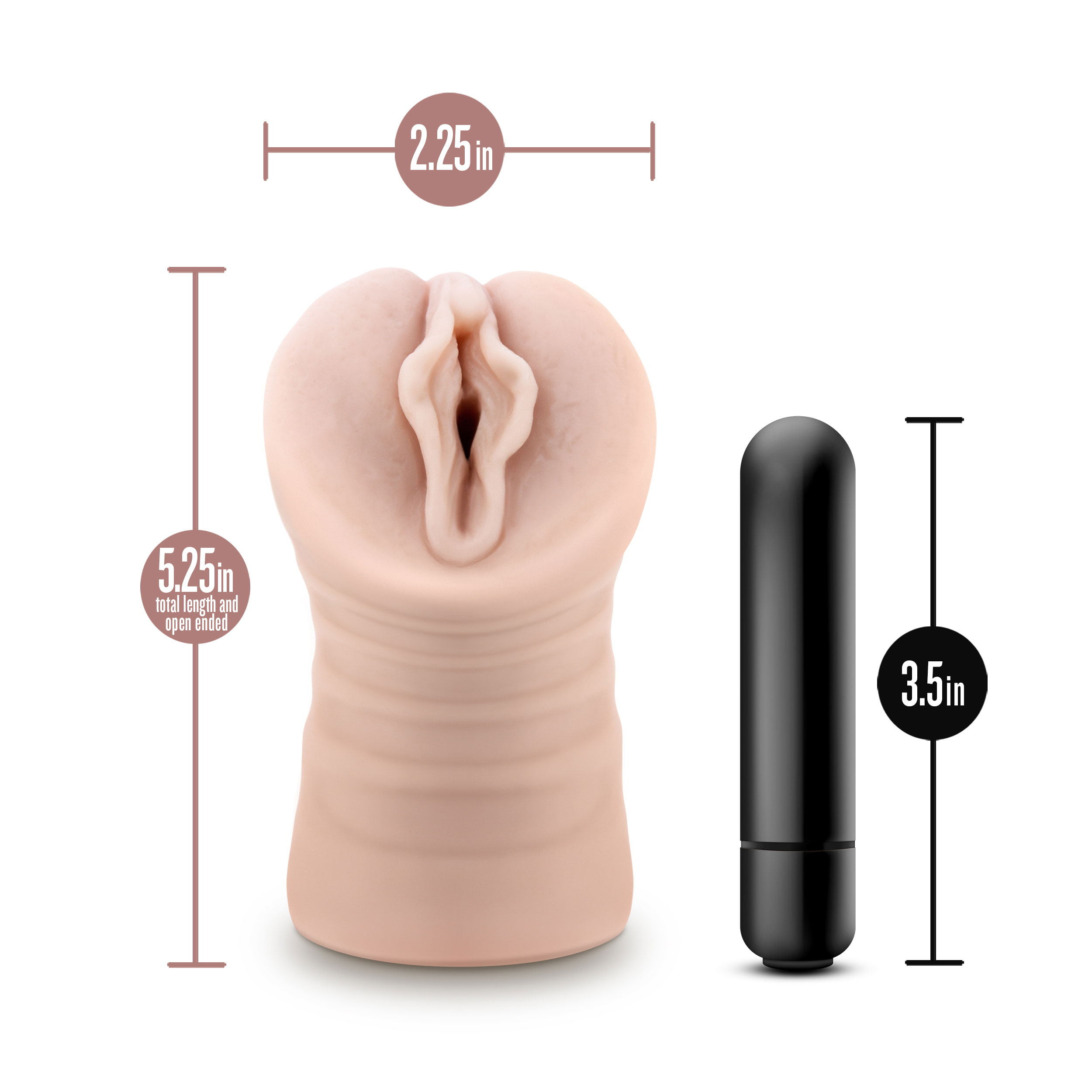 41jY2j2glpQBhtCkEQ8yPUdRcOqjMy8S Enlust - Destini - Vibrating Stroker - Beige - Image 1