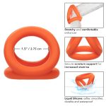 Alpha Liquid Silicone Tri-Ring - Orange Orange - Image 9