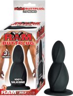 Ram Butt Plug 3.5-Inches - Black - Image 2