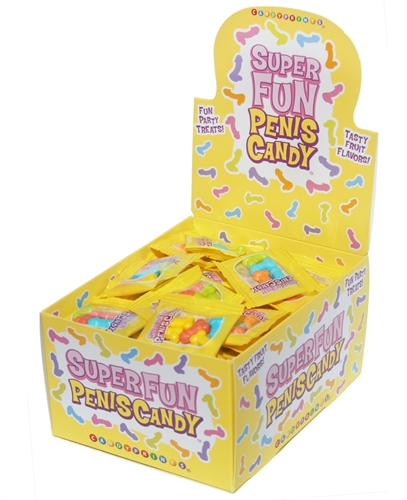4442060f7c7093819ab380b13600aeae Super Fun Penis Candy - 100 Piece p.o.p Display - 3g Bags - Image 1