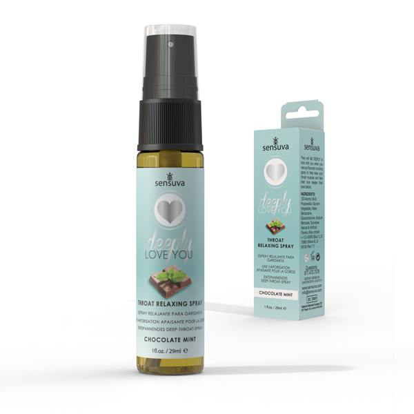 48xXzYsc Deeply Love You Throat Relaxing Spray - Chocolate Mint - 1 Fl. Oz. - Image 1