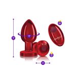 Vibrating Red Metal Remote Plug - Lg - Image 5