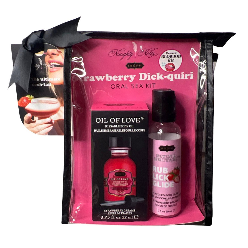 4FCGvUOu Strawberry Dick-Quiri Oral Sex Kit - .75 Oz - Image 1