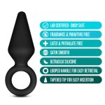 Anal Adventures - Platinum - Silicone Loop Plug - Small - Black - Image 2
