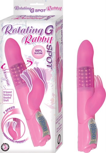 4ca9ab7a94dcc921db8b2094b903f234 Rotating G-Spot Rabbit - Pink - Image 1