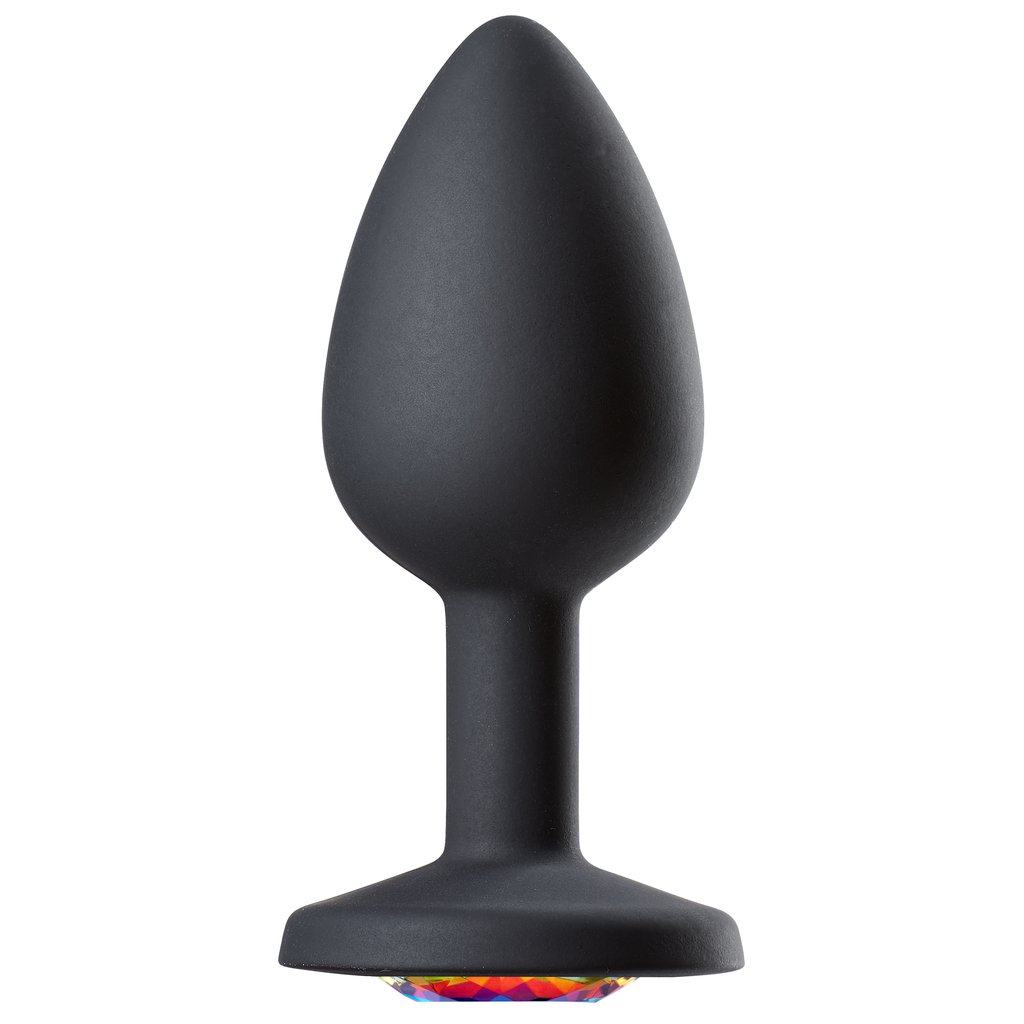 4jOsaQJ9L5pxVbvwaFXF0IWaPc0nlrPb Cloud 9 Novelties Gems Jeweled Silicone Anal Plug - Small - Image 1
