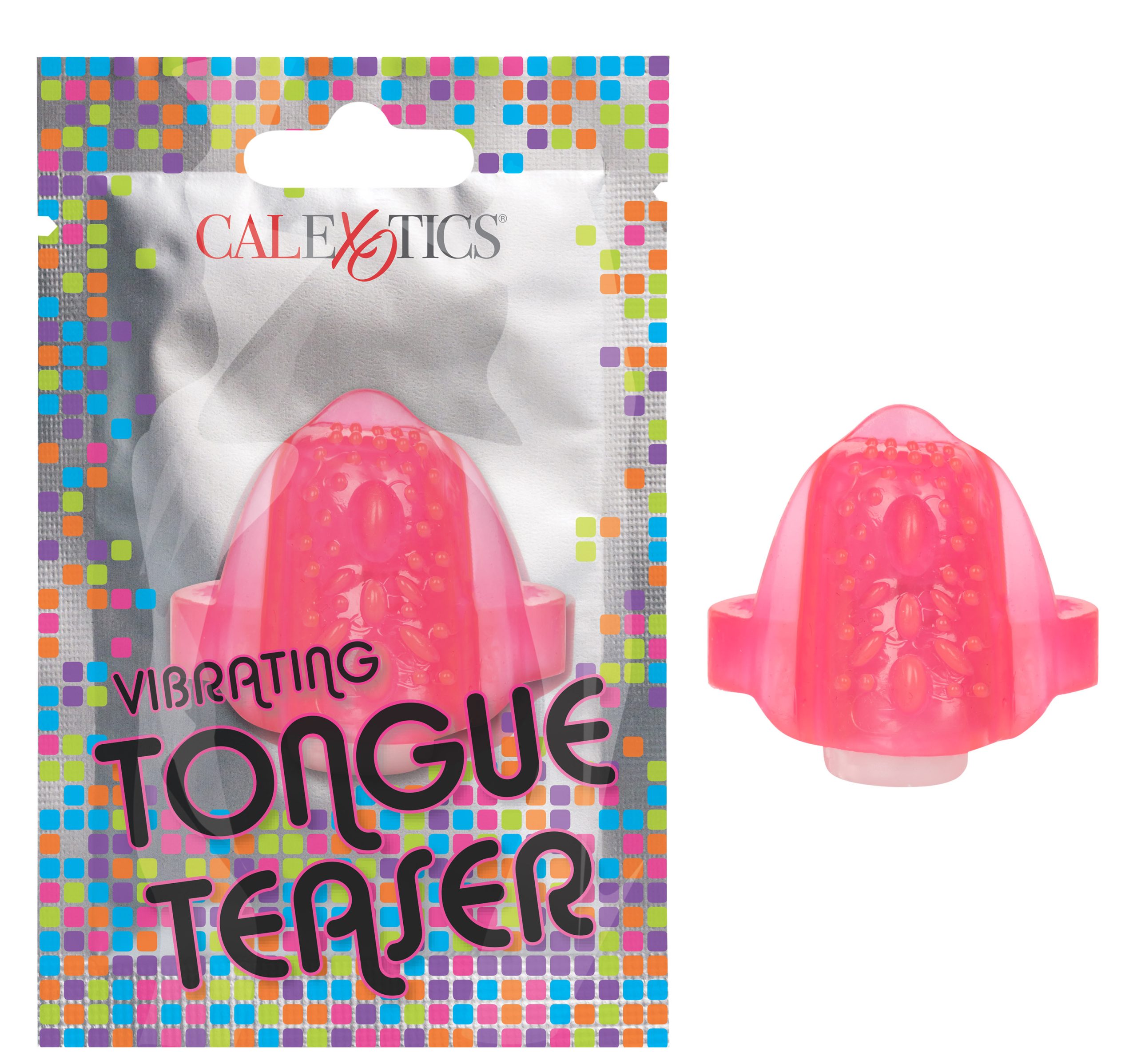 4nZ4ZnoklrUelKj8pzwiRuE0GuLSTgo6 Foil Pack Vibrating Tongue Teaser - Pink - Image 1