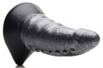 Beastly Tapered Bumpy Silicone Dildo - Silver - Image 5
