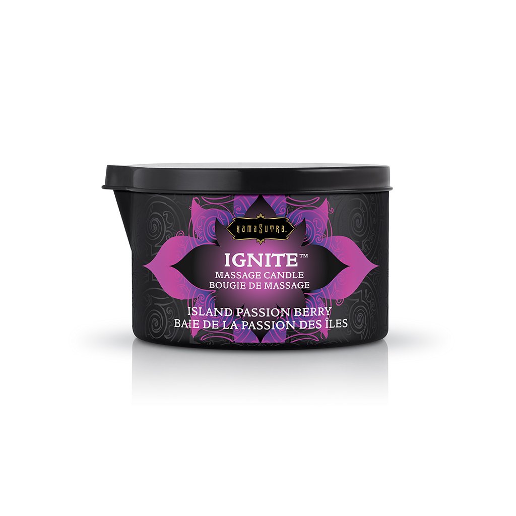 4zHsTzjmrPdV3cwooppgjEQSrsjIKlbJ Ignite Massage Candle - Island Passion Berry - 6 Oz. - Image 1