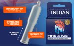 Trojan Fire and Ice Dual Action Lubricated Condoms - 3 Pack - Image 3