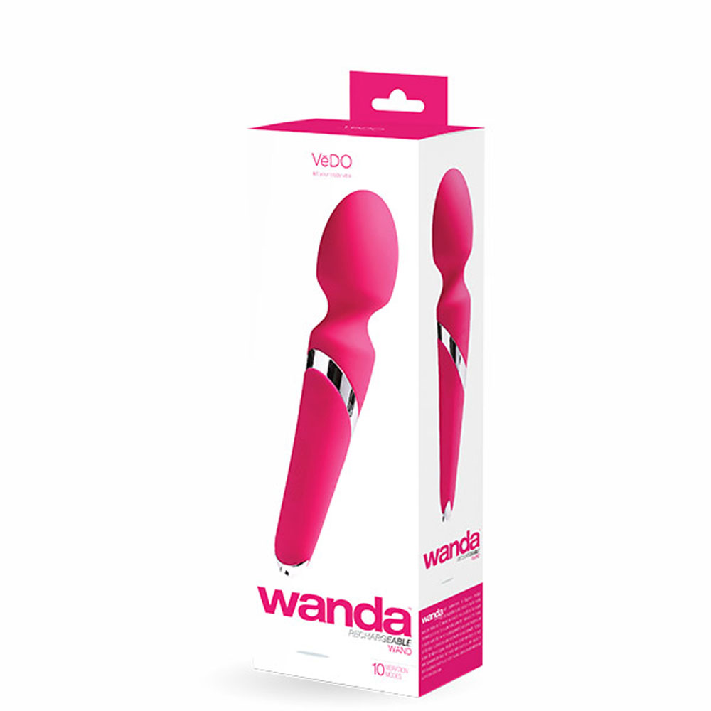 55TuMtbjENbD3PgC5IQhlrPKNhbcybZp Wanda Rechargeable Wand - Foxy Pink - Image 1