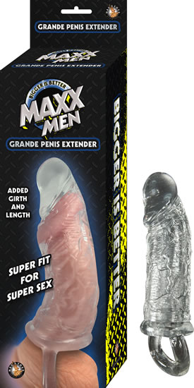 566d6e2ff73574b26a4bc21f77c75a3a Maxx Men Grande Penis Sleeve - Clear - Image 1