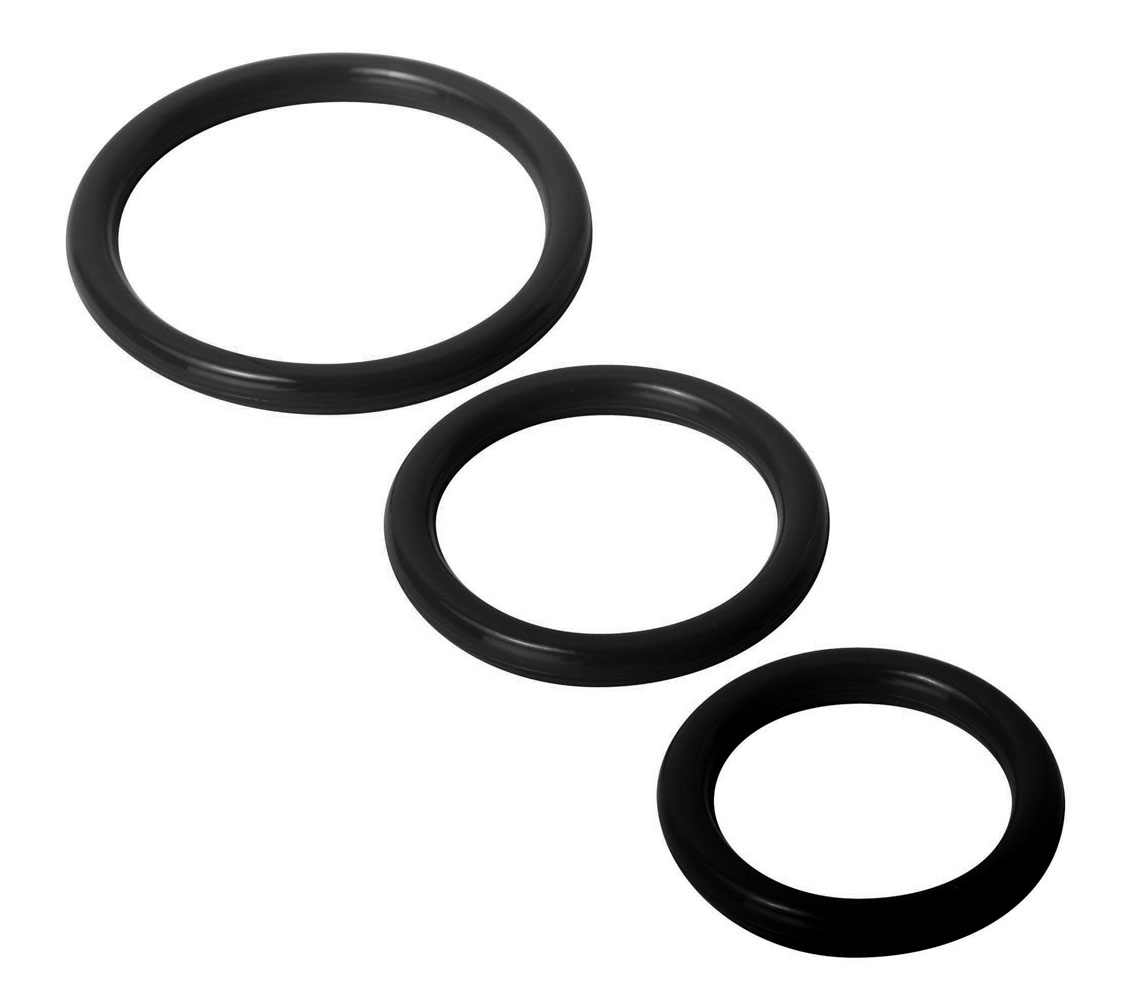 56xyaWSaMSg5Ngi5k9f6ObiSkP8brAhB Trinity Silicone Cock Rings - Black - Image 1