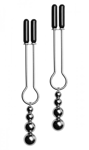 5893c85830f54590cd903fb345de48b8 Adorn Triple Bead Nipple Clamp Set - Image 1