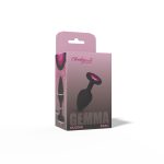 Gemma Pink Gem Black Silicone Plug - Small - Image 3