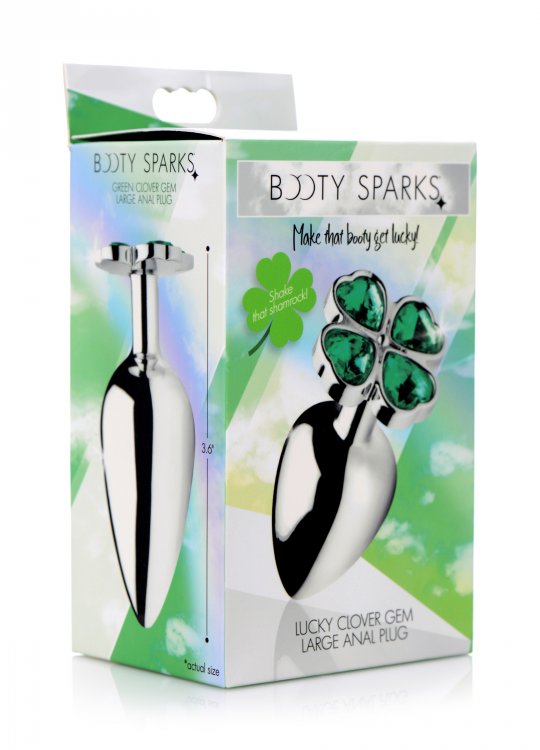 5as23w587IVVQVqDWYwylY1y9YyNnuqB Lucky Clover Gem Anal Plug - Large - Image 1