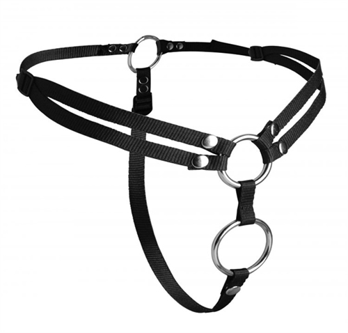 5e753bdede839209059ae2175296ea54 Unity Double Penetration Strap on Harness - Image 1
