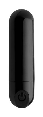 10x Rechargeable Vibrating Metallic Bullet - Black - Image 6
