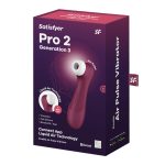 Satisfyer Pro 2 Generation 3 Connect App Liquid Air Technology - Wine Red - Image 5