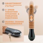 Dr. Skin Silicone - Dr. Arthur - Thrusting Gyrating Vibrating Dildo - Tan - Image 7