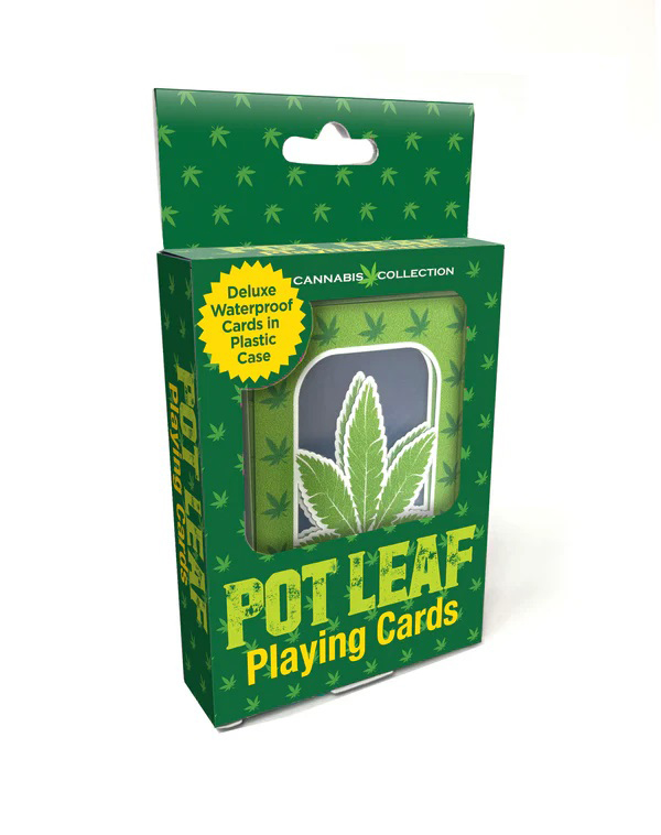 5vD3BcDo Pot Leaf Waterproof Playing Cards - Image 1