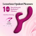 Blush Quinn Rabbit Vibrator Burgundy - Image 4