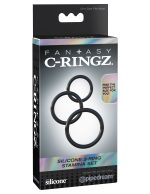 Fantasy C-Ringz Silicone Ring Stamina Set - Black - Image 2