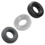 Hunkyjunk Huj3 C-Ring 3 Pk - Tar / Multi - Image 2