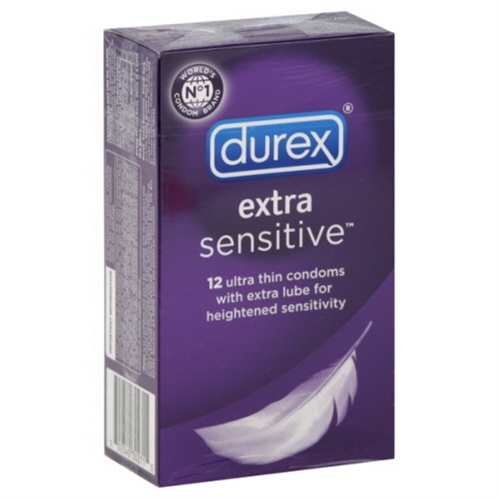 6574b1ead9bf9545812dafc451802247 Durex Extra Sensitive Condoms Lubricated - 12 Pack New Item Number 30271 - Image 1