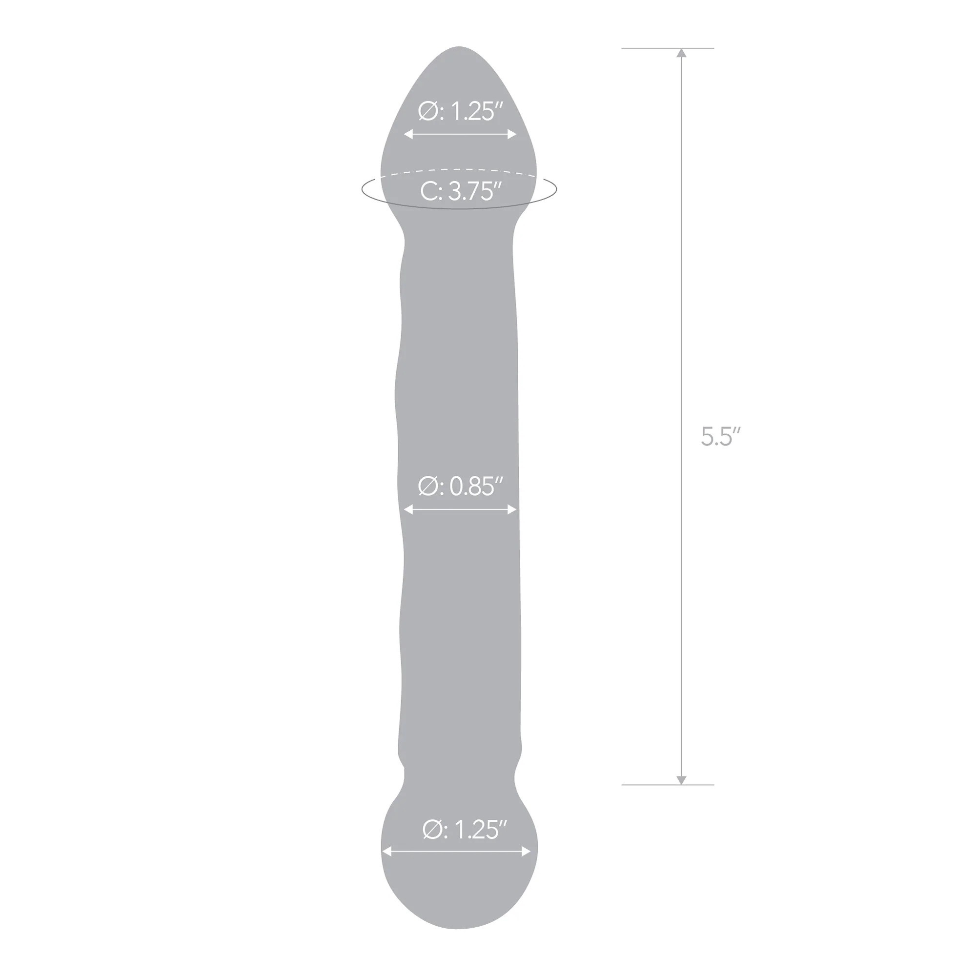6A1uBE7GaTiwea6vy6fswtxiBmmAngh5 6.5 Inch Full Tip Textured Glass Dildo - Image 1