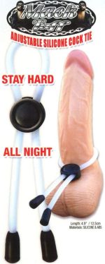 Mack Tuff Adjustable Silicone Cock Tie-Clear - Image 2