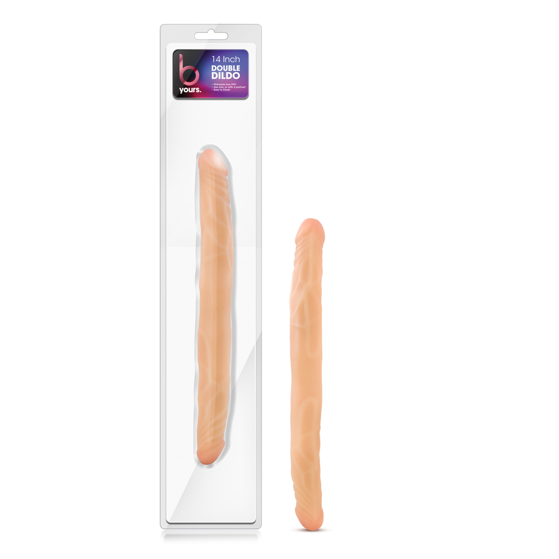 6Rdz1rp0rl87N9JeHsXZyCfdiPcouW41 B Yours 14 Inch Double Dildo - Beige - Image 1