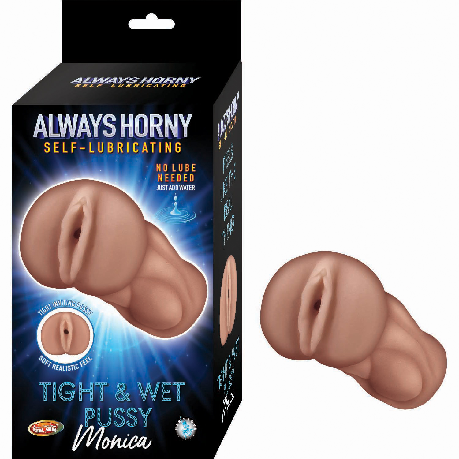 6UEdkvyY Always Horny Self-Lubricating Masturbator Monica - Brown - Image 1