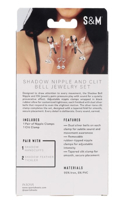 6bK9hF9Y Shadow Bell Nipple and Clit Jewelry Silver - Image 1