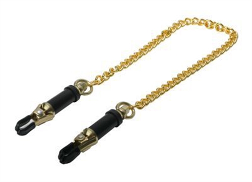 6c46179b879426e56f9a9041a8272894 Deluxe Asjustable Nipple Clamps - Gold - Image 1