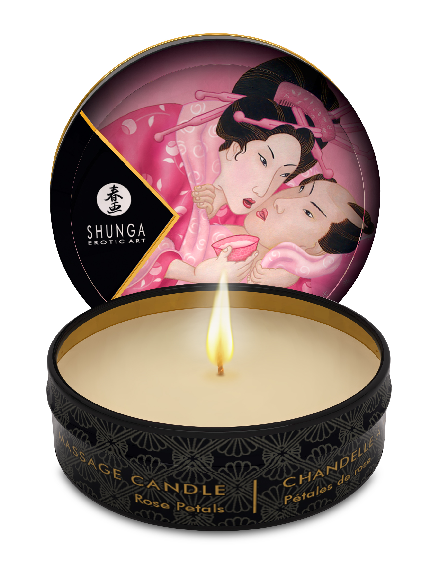6dPiTNFZxWMkR0r7k7KAHg3mmSjGTLlr Mini Massage Candle - Aphrodisia - Roses Petals - 1 Fl. Oz. - Image 1