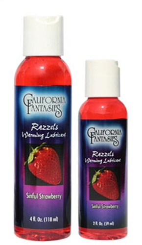 73d367ae1f581198354e56dedcf74f53 Razzels Warming Lubricant - Sinful Strawberry - 2.5 Oz. Bottle - Image 1