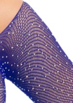 Rhinestone Snap Crotch Bodysuit - One Size - Royal Blue - Image 2