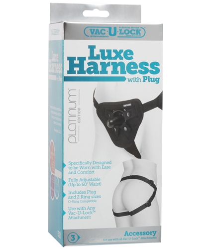 7514237dbf696844388296d5e7a38cc7 Vac-U-Lock Platinum Edition Luxe Harness - Black - Image 1