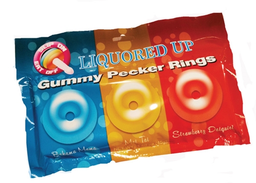 755ce55af764342d32e7105c7d2ffc19 Liquored Up Gummy Pecker Rings - Image 1