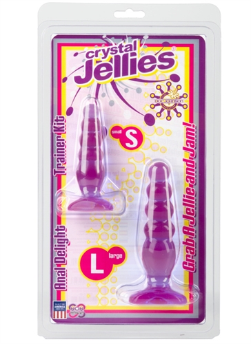 7946c9fe2e5531199794711394db4a97 Crystal Jellies Anal Trainer Kit - Purple - Image 1
